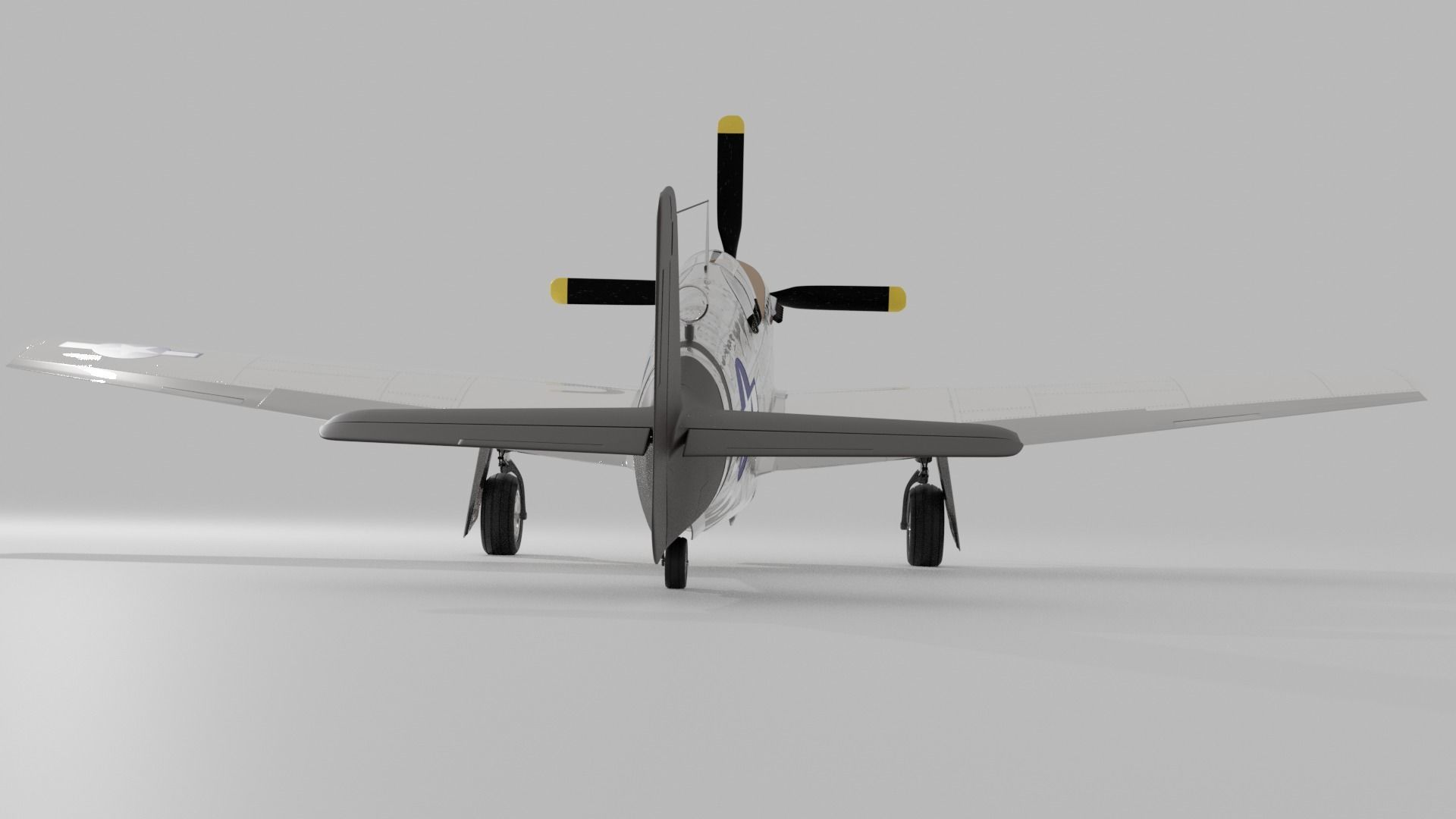P-51 C Mustang Lopes Hope 3D model_5