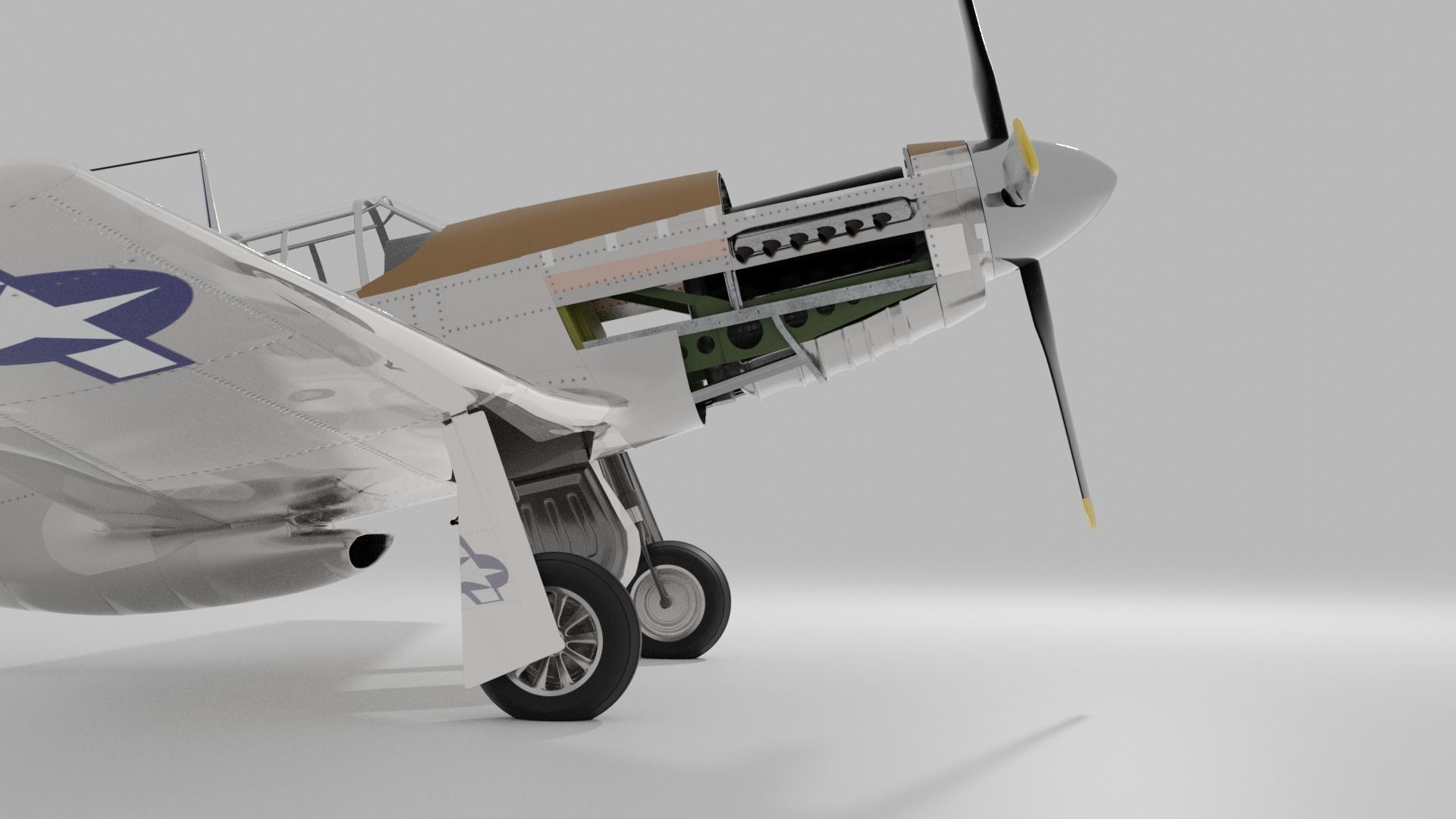 P-51 C Mustang Lopes Hope 3D model_8