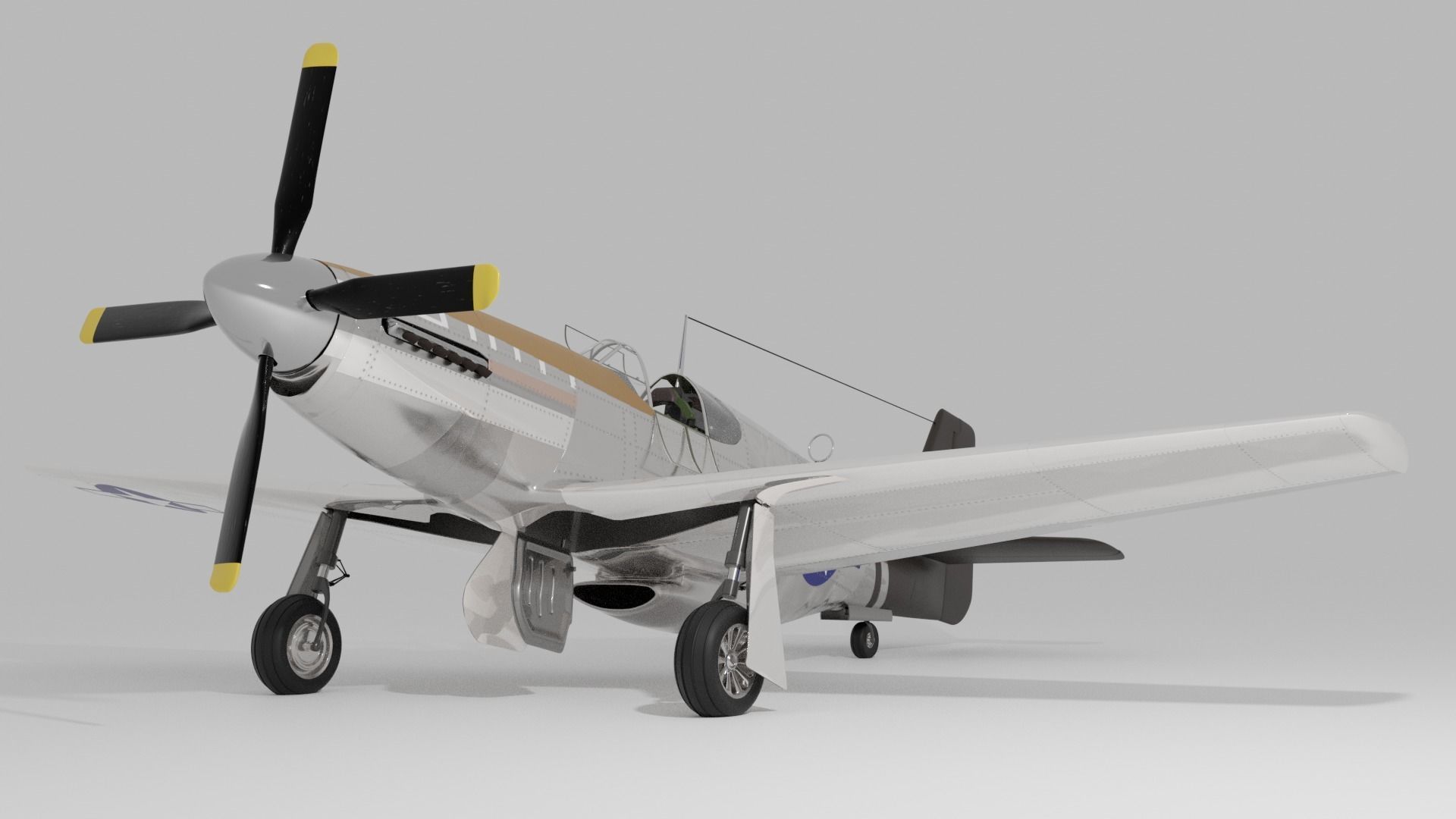 P-51 C Mustang Lopes Hope 3D model_1