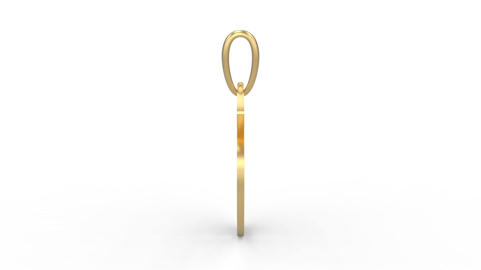 Initial Letters Pendant Canterbury G 3D print model_2