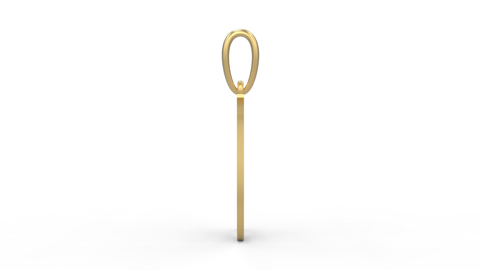 Initial Letters Pendant Canterbury I 3D print model_2