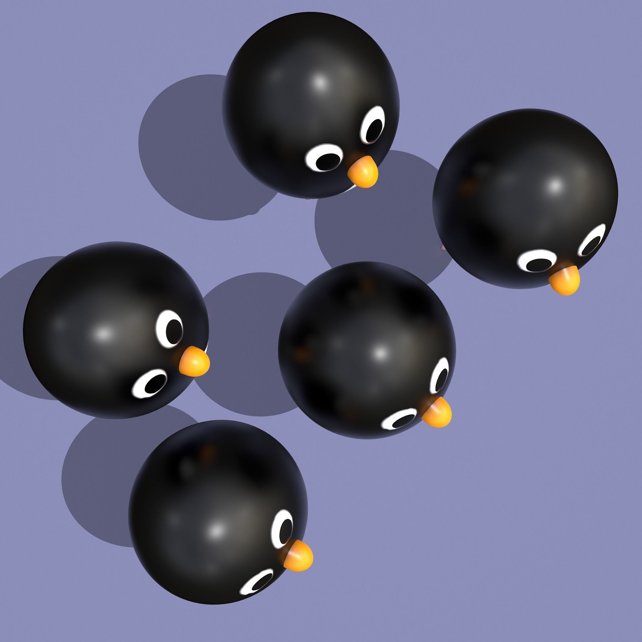 Penguin Cake Pops  Low-poly 3D model_8