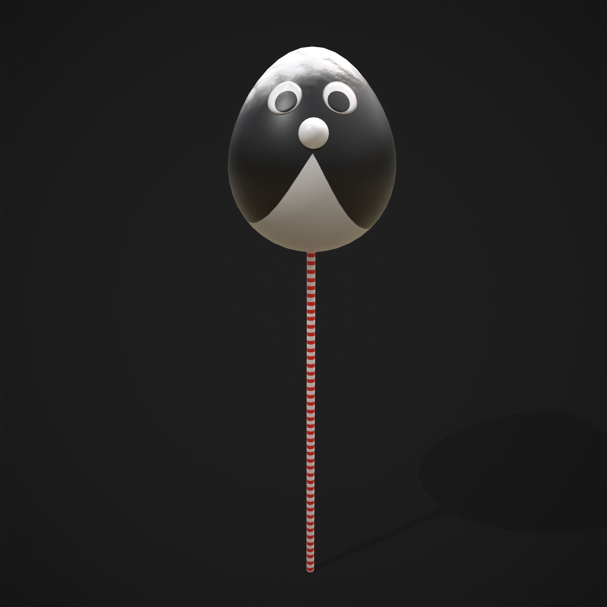 Penguin Cake Pops  Low-poly 3D model_24