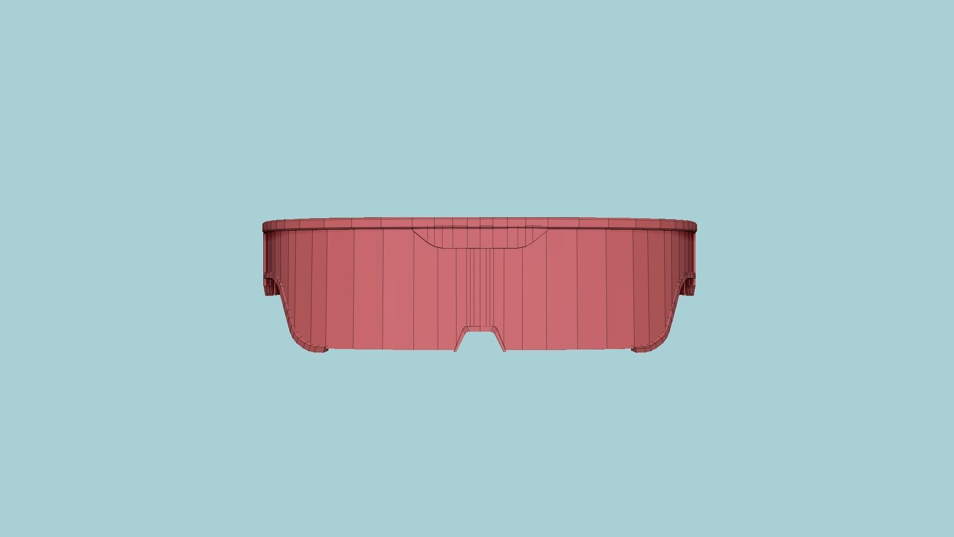 SciFi Glasses Visor 01 Blue - Character Design Fashion Low-poly 3D model_14