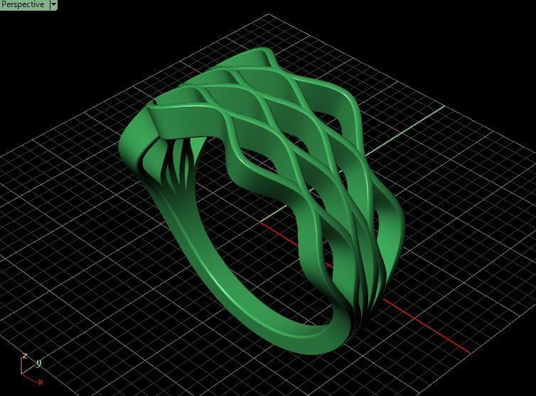 Ring Wavy 3D print model_26