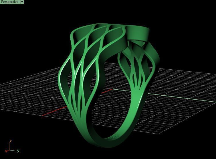 Ring Wavy 3D print model_24