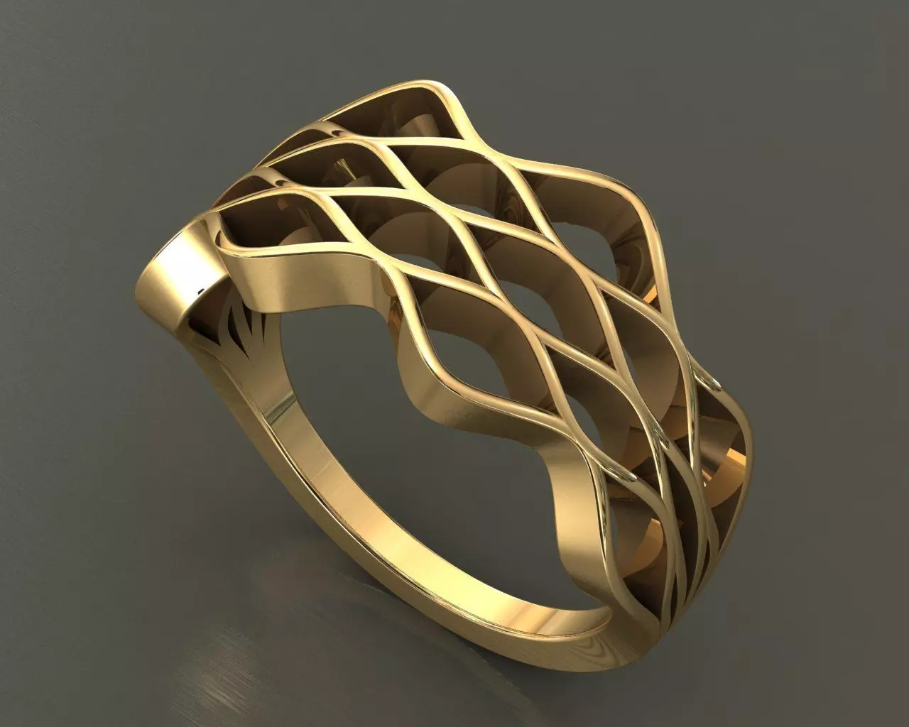 Ring Wavy 3D print model_0