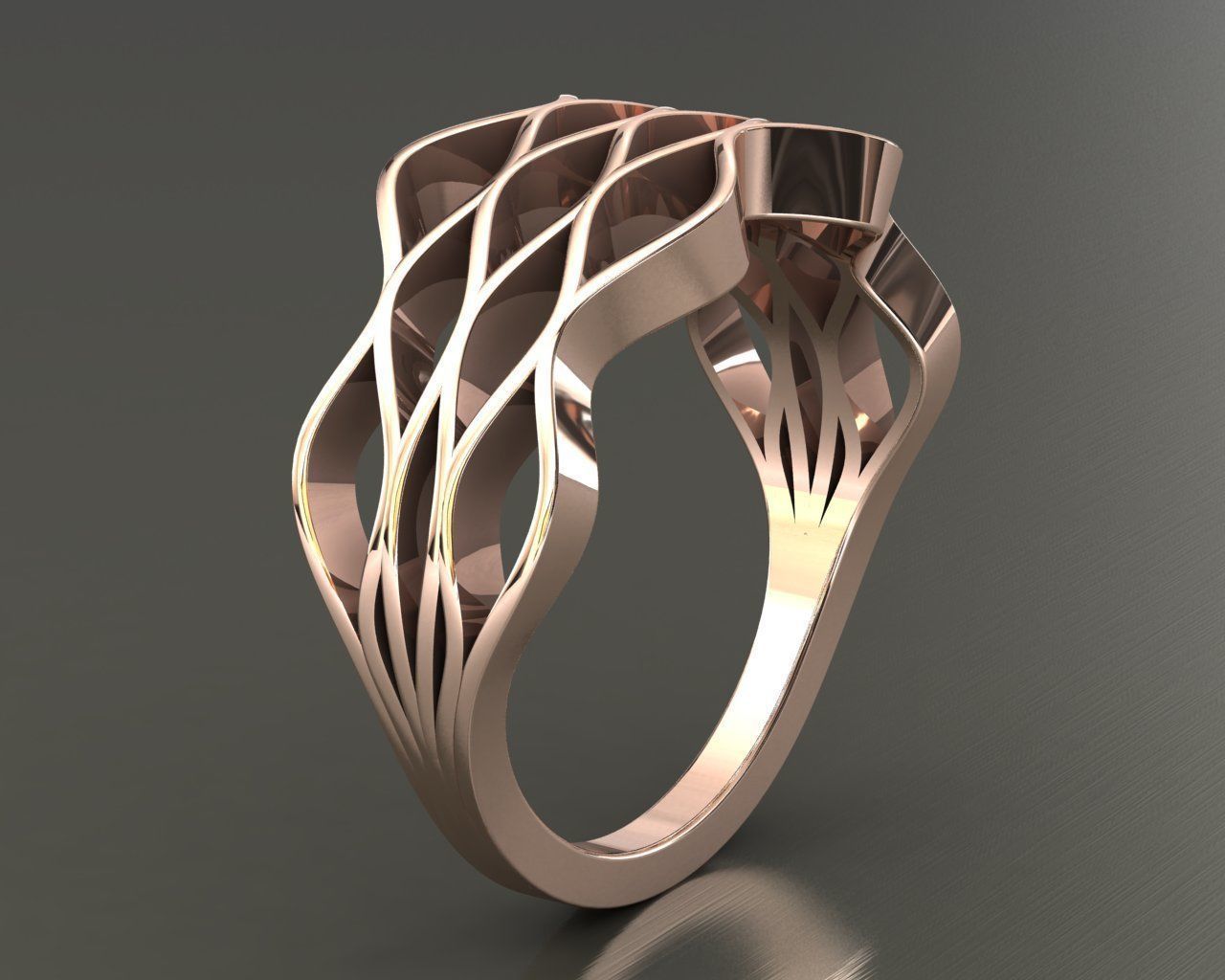 Ring Wavy 3D print model_1