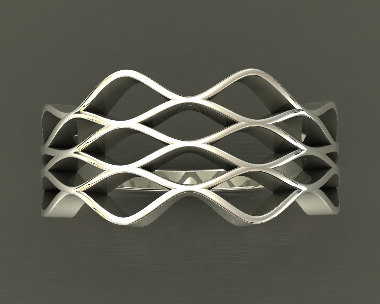 Ring Wavy 3D print model_22