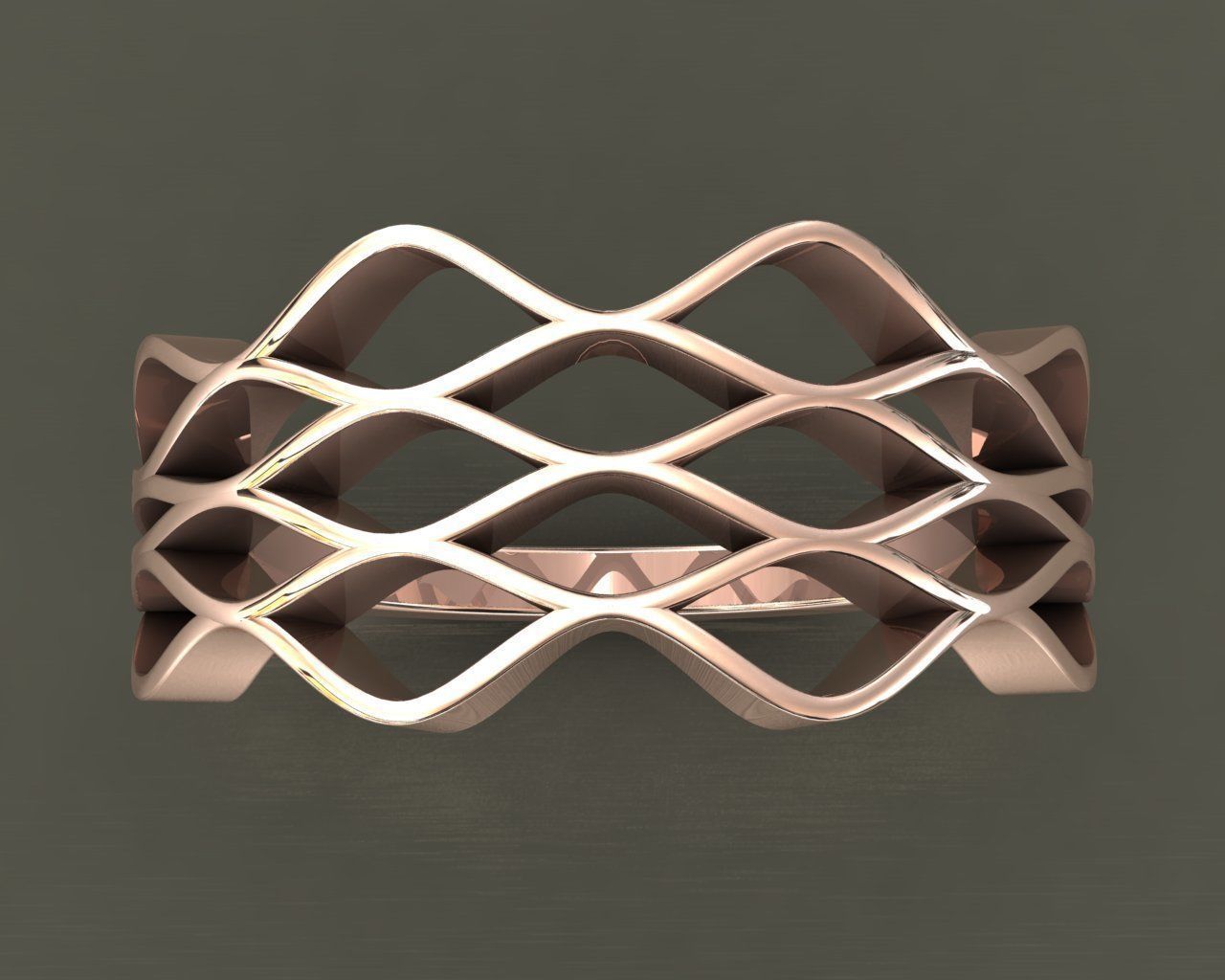Ring Wavy 3D print model_15