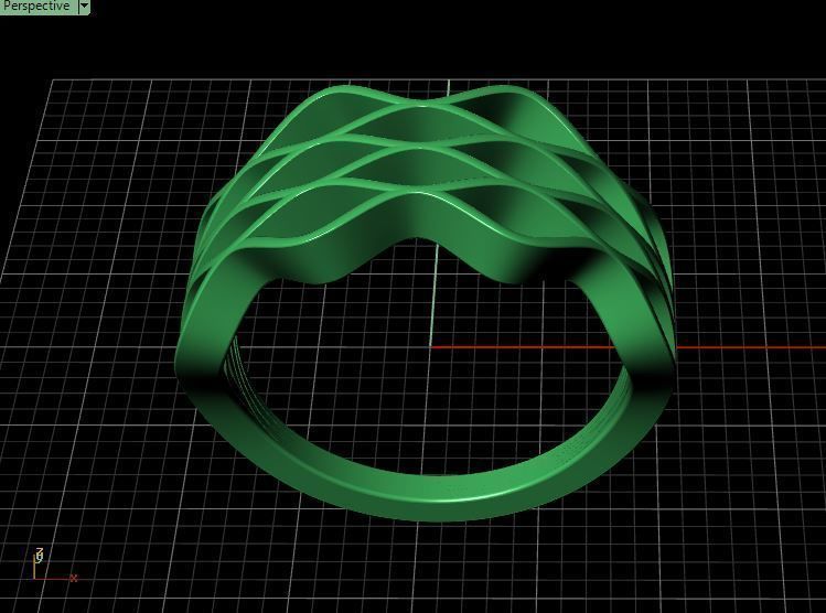 Ring Wavy 3D print model_20