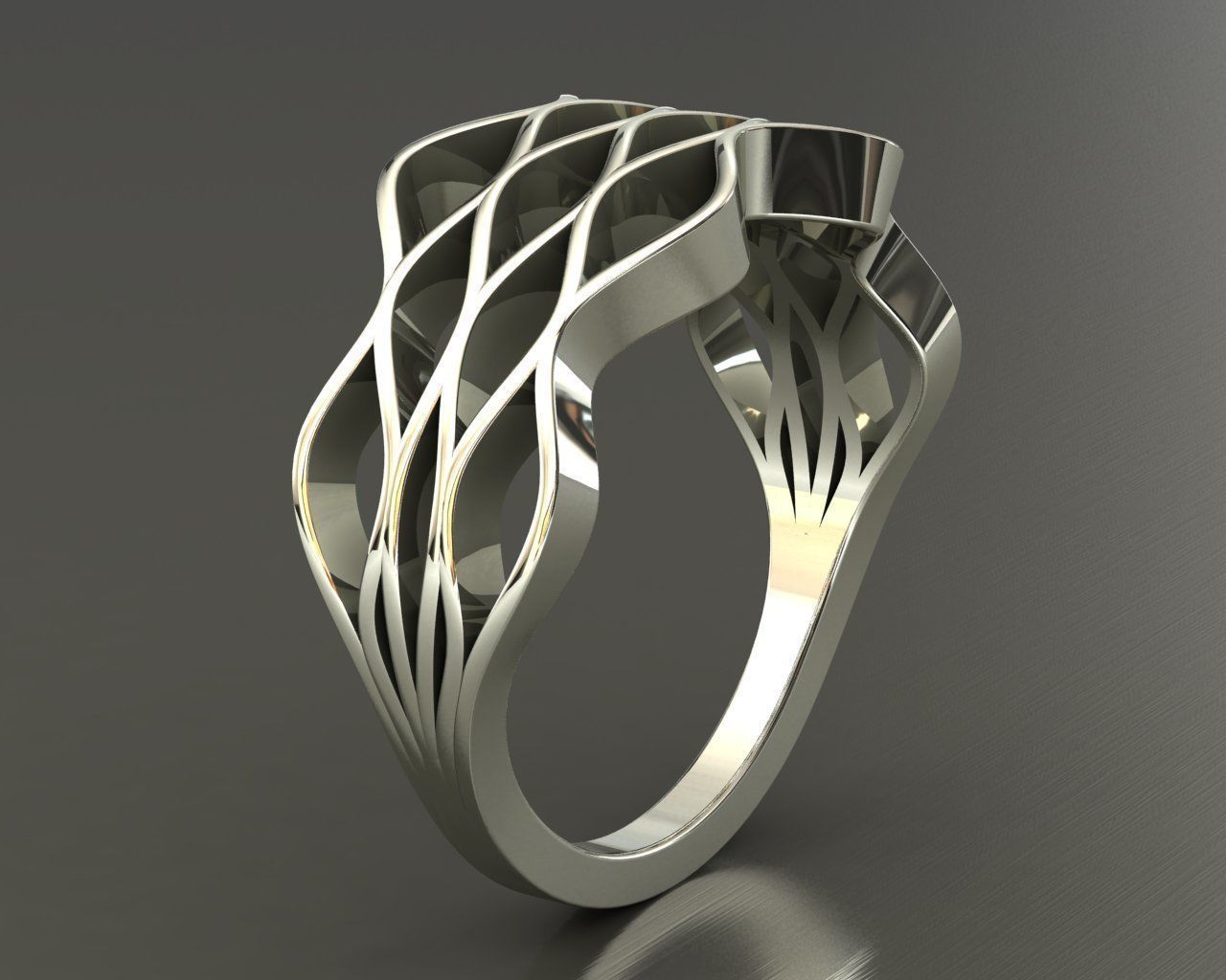 Ring Wavy 3D print model_23