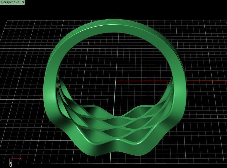 Ring Wavy 3D print model_25