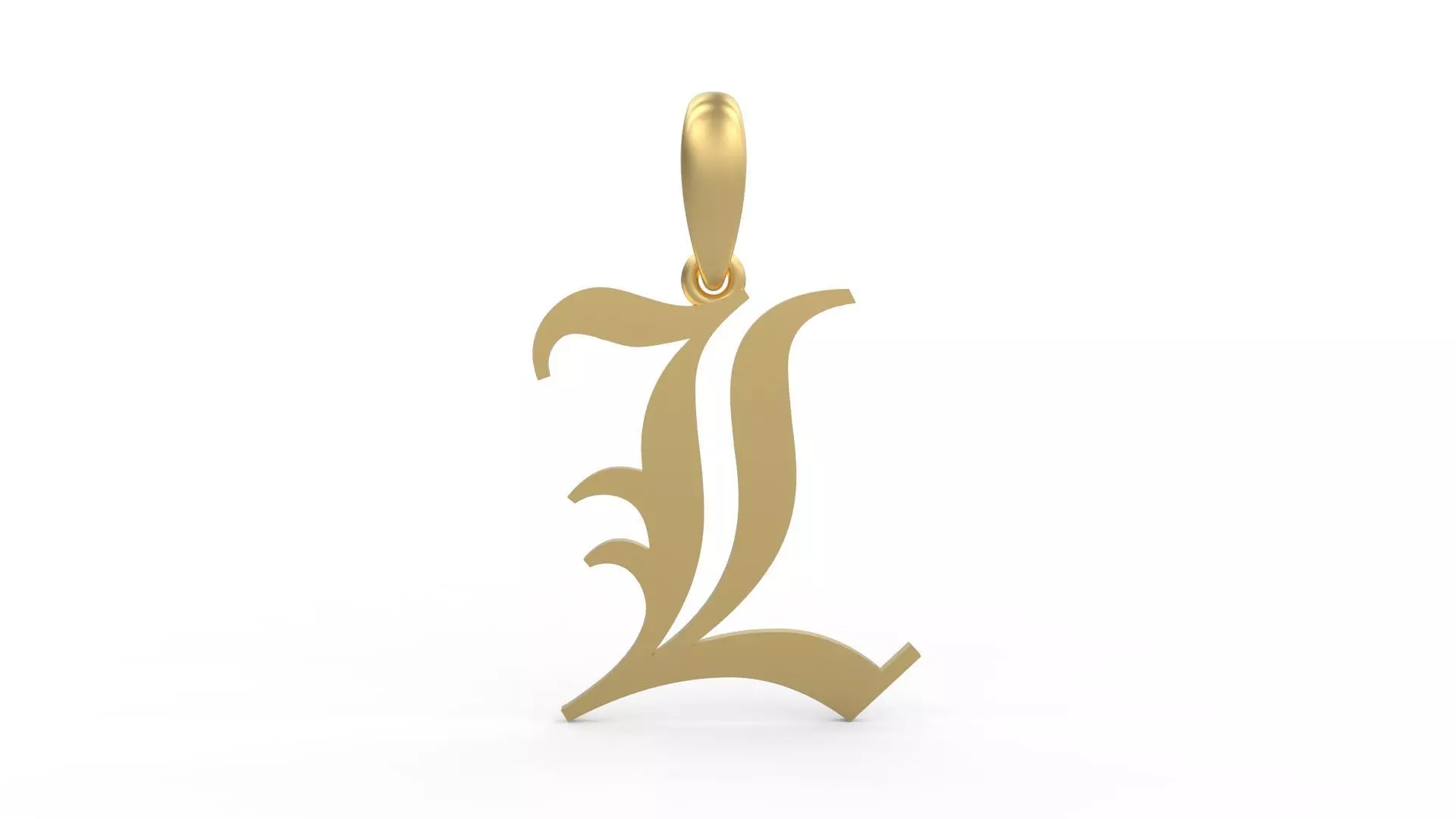 Initial Letters Pendant Canterbury L 3D print model