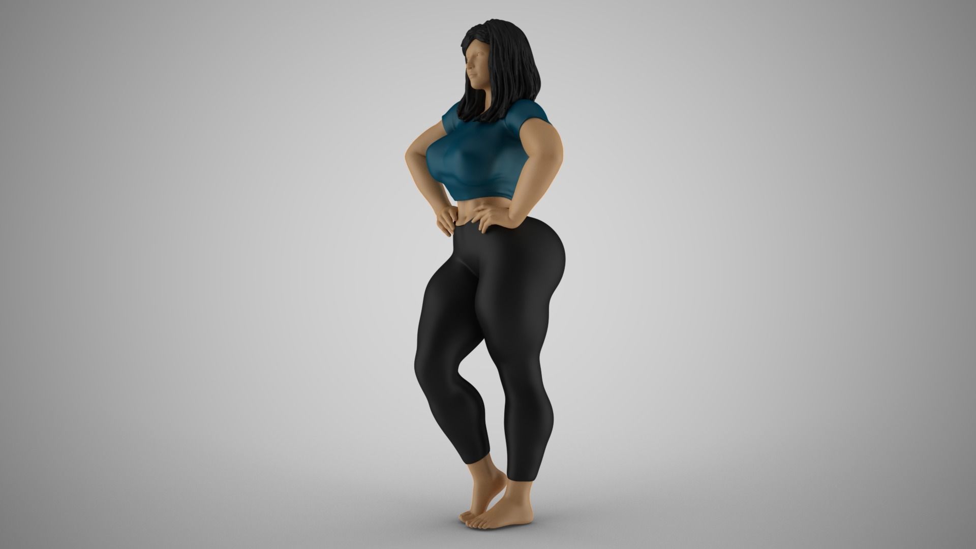 Headstrong Woman 3D print model_10