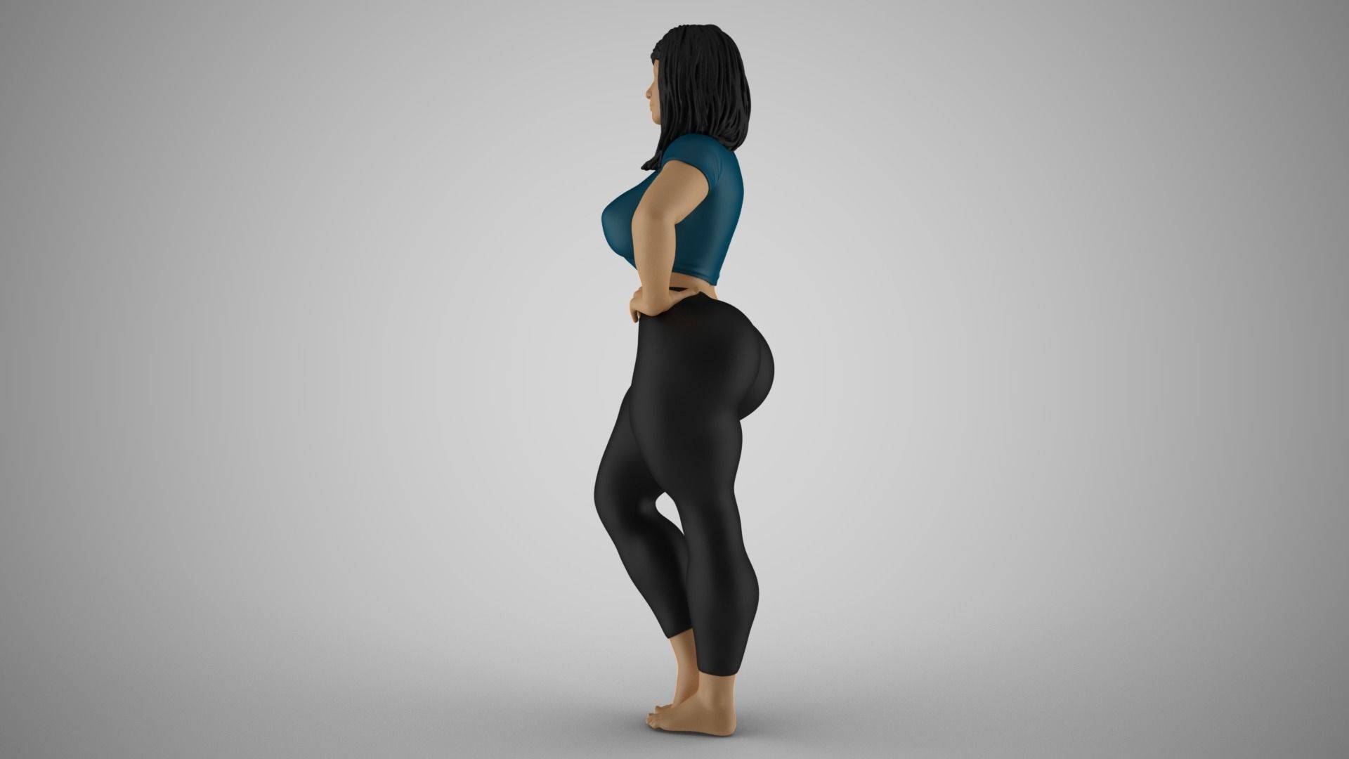 Headstrong Woman 3D print model_9