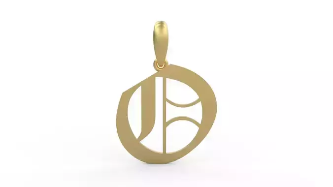 Initial Letters Pendant Canterbury O