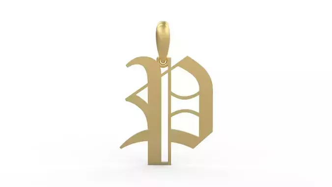 Initial Letters Pendant Canterbury P