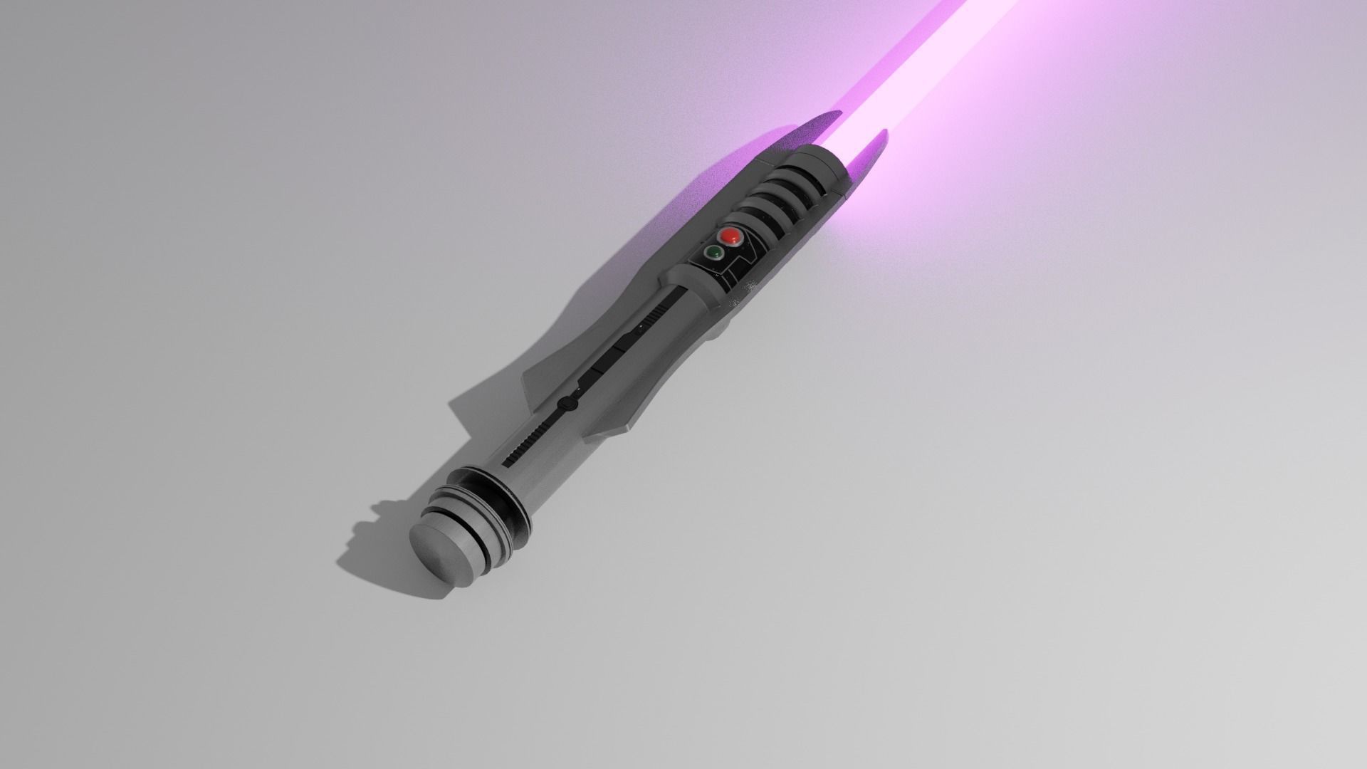 Darth Revan Lightsaber Low-poly 3D model_4