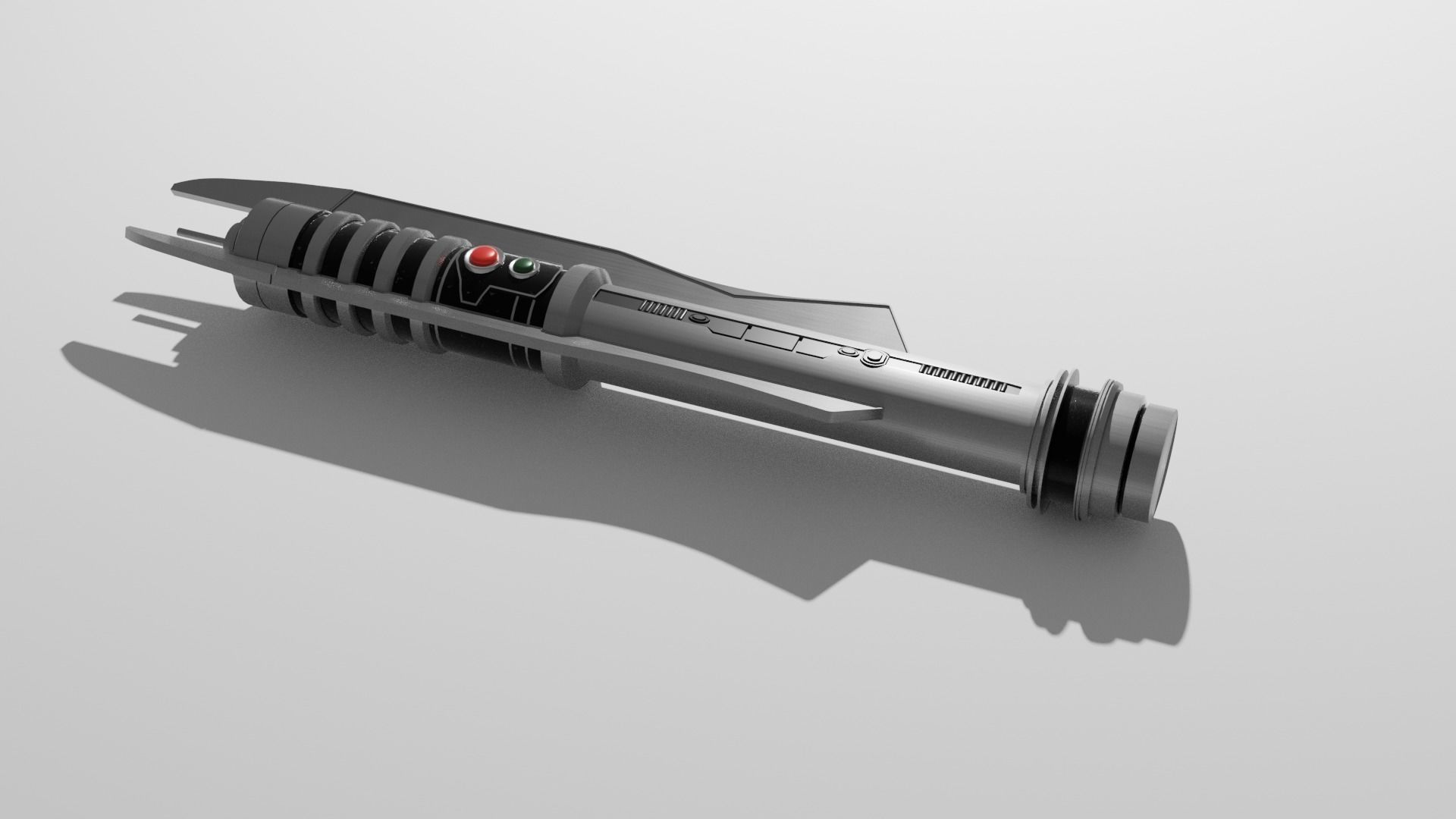 Darth Revan Lightsaber Low-poly 3D model_1