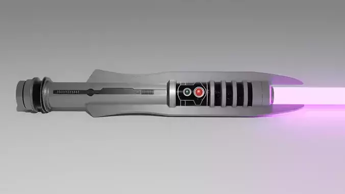 Darth Revan Lightsaber Low-poly 3D model