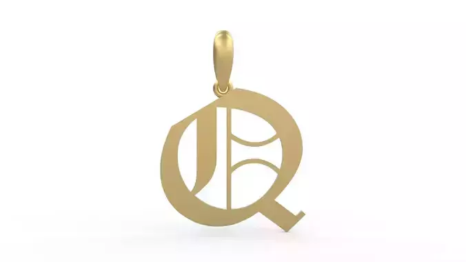 Initial Letters Pendant Canterbury Q
