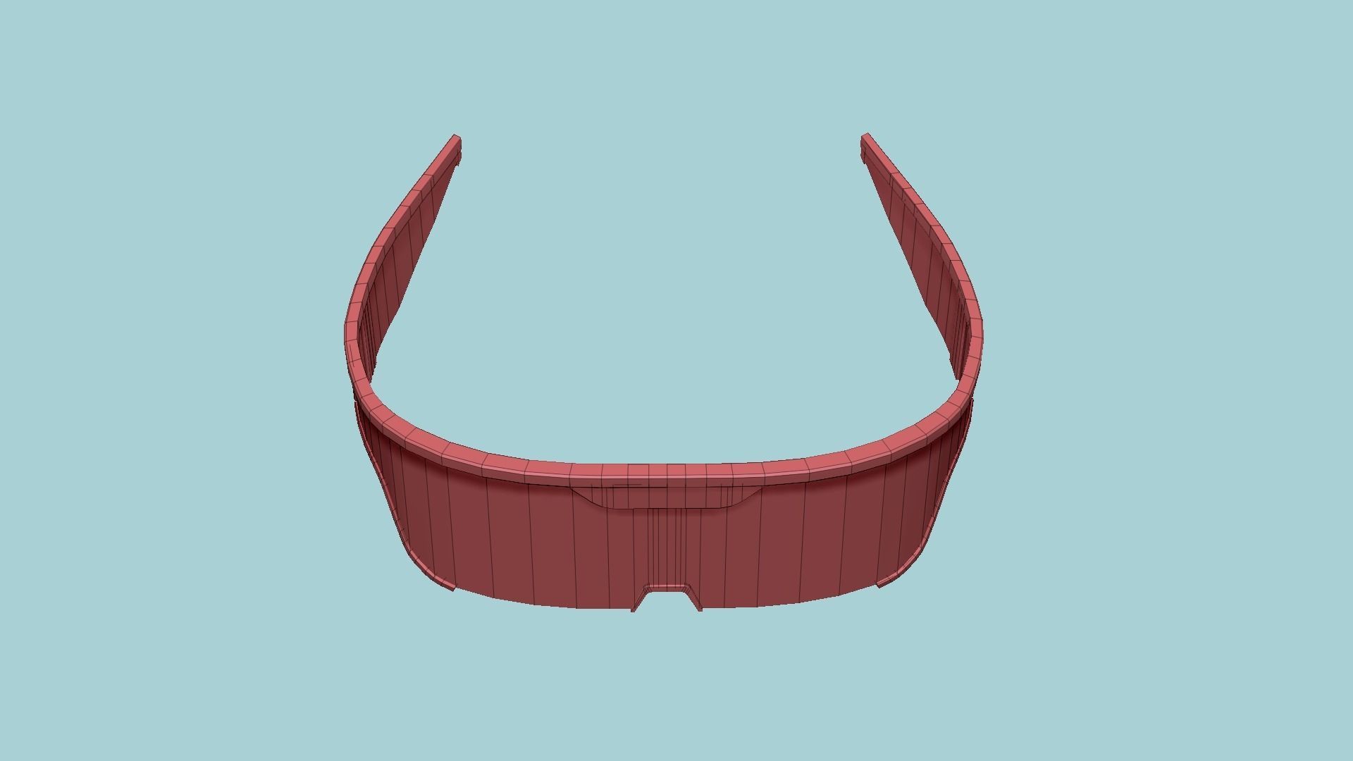 SciFi Glasses Visor 04 White Blue - Character Design Fashion Low-poly 3D model_15