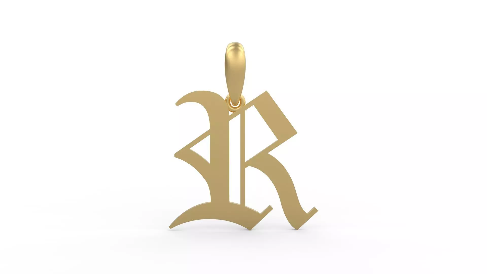 Initial Letters Pendant Canterbury R 3D print model
