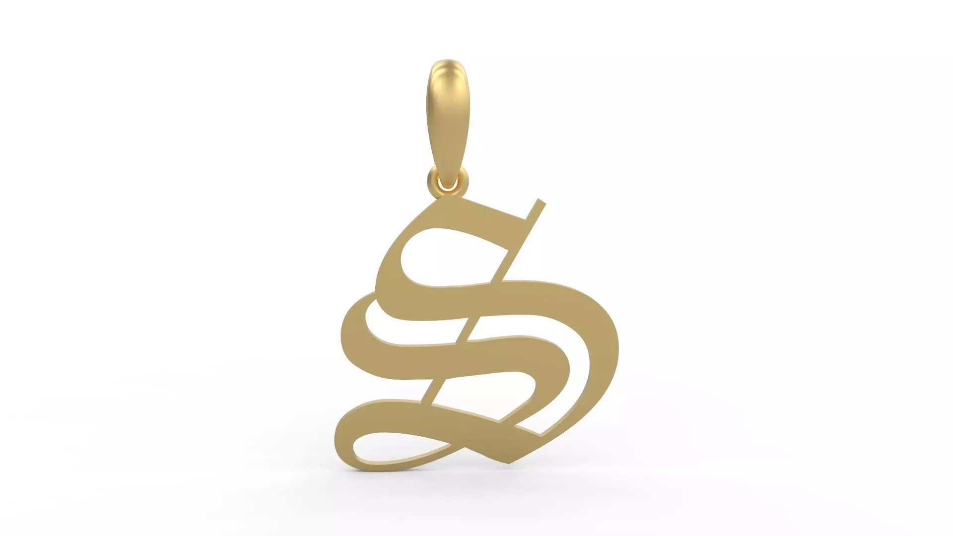 Initial Letters Pendant Canterbury S 3D print model