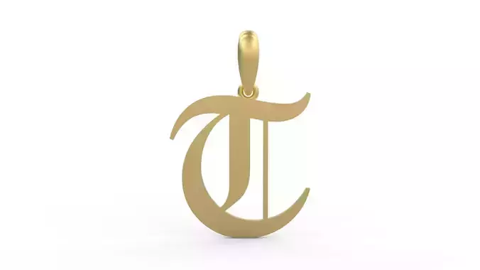 Initial Letters Pendant Canterbury T
