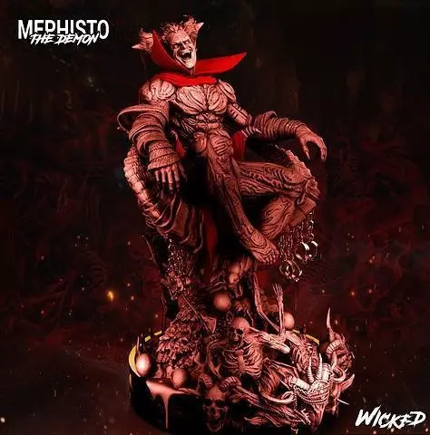 Wicked Marvel Mephisto Sculpture Tested ready for 3d printing 3D print model_0