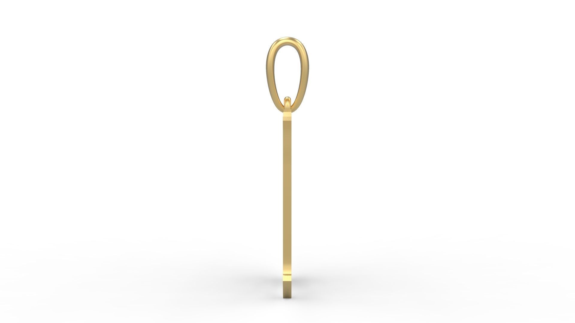 Initial Letters Pendant Canterbury U 3D print model_2