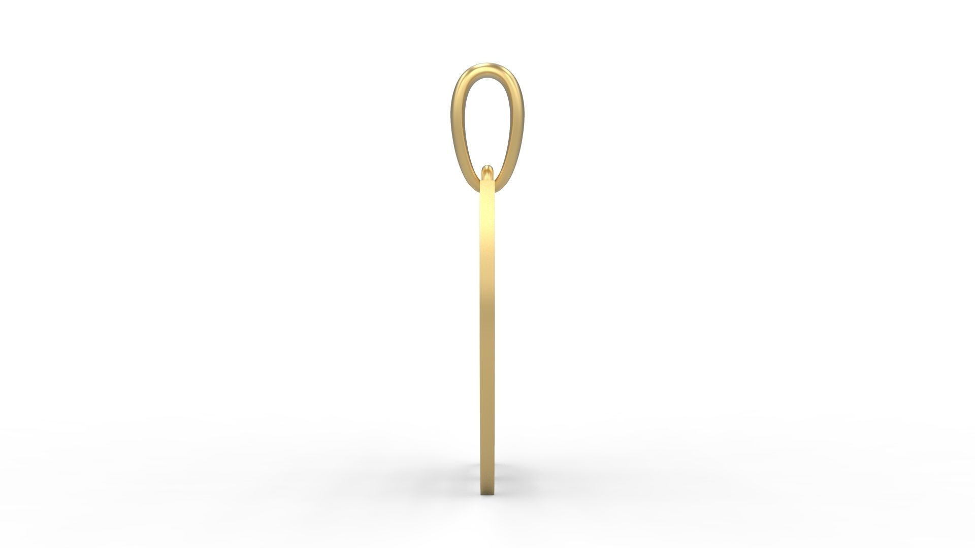 Initial Letters Pendant Canterbury W 3D print model_2