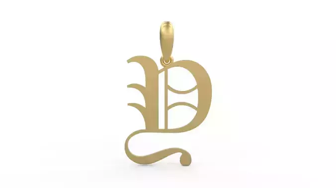 Initial Letters Pendant Canterbury Y