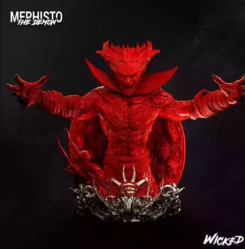 Wicked Marvel Mephisto Bust Tested and ready for 3d printing 3D print model