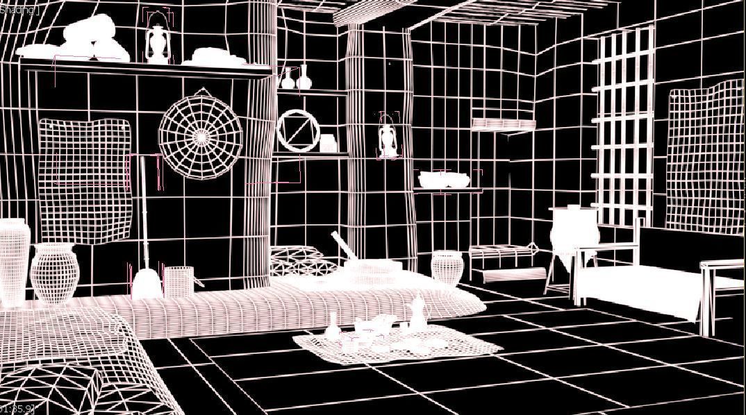 3D old arabic room 3D model_10