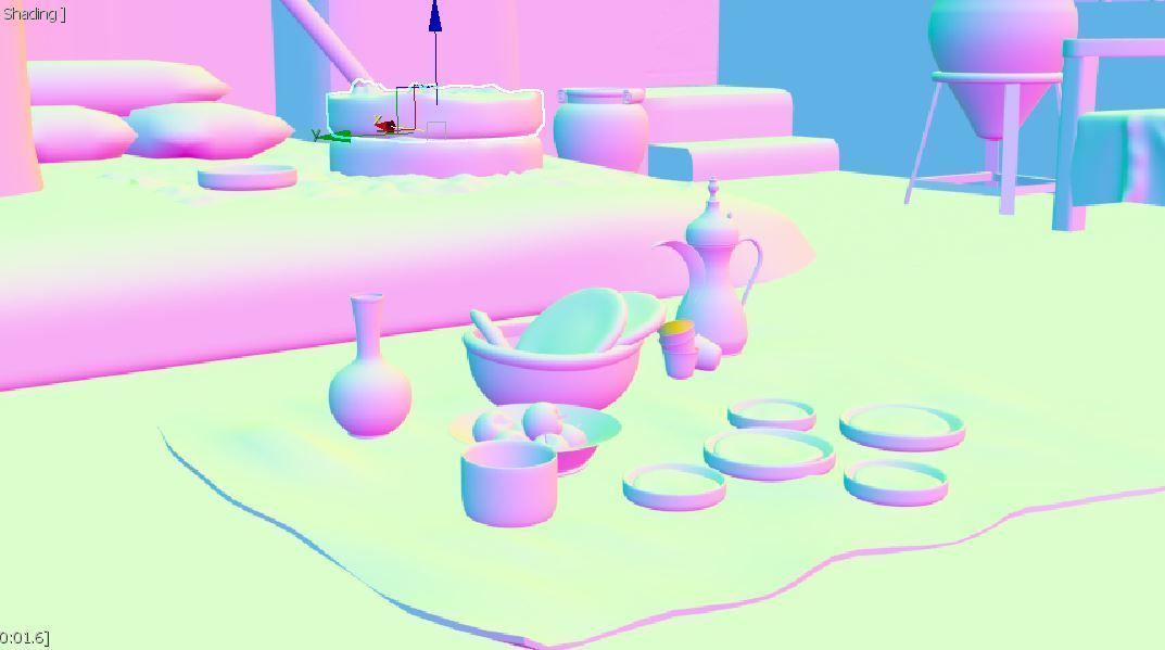 3D old arabic room 3D model_21