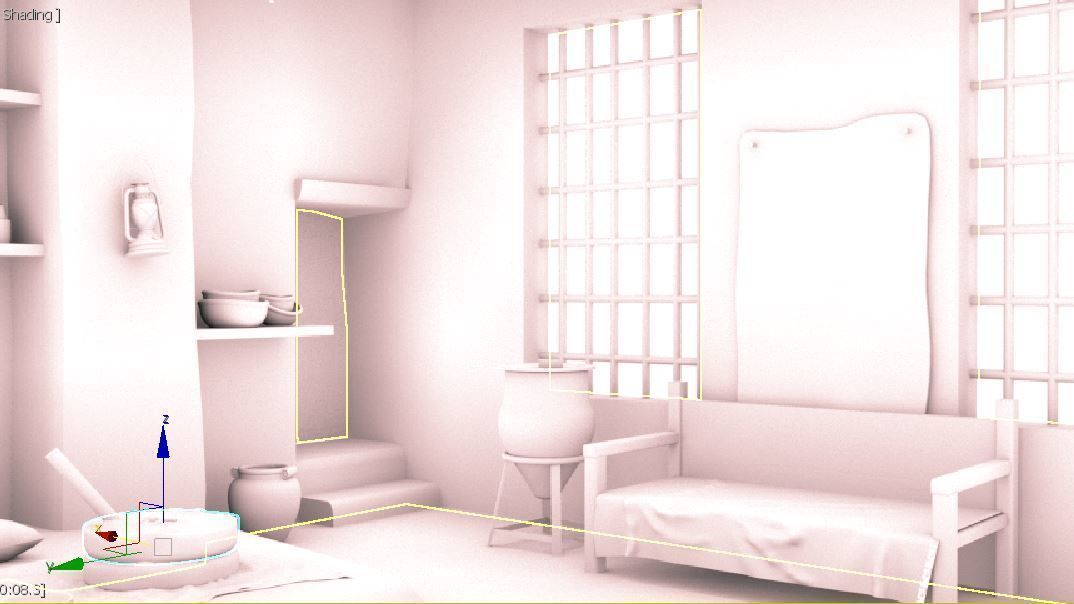 3D old arabic room 3D model_13