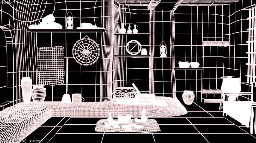 3D old arabic room 3D model_11