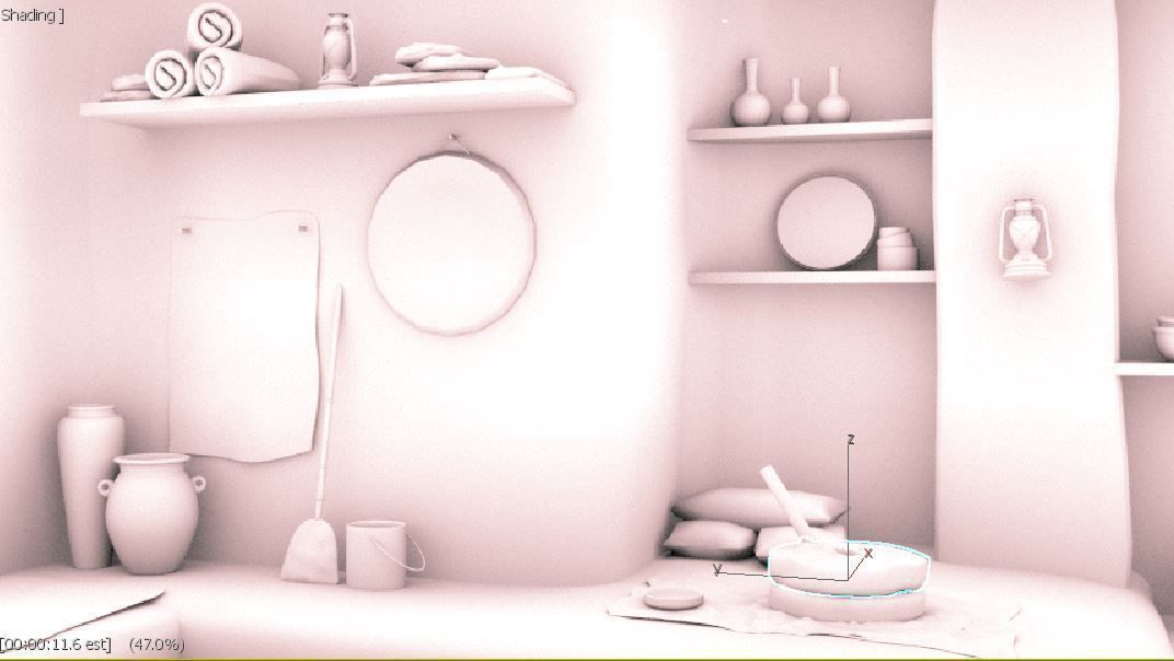 3D old arabic room 3D model_14