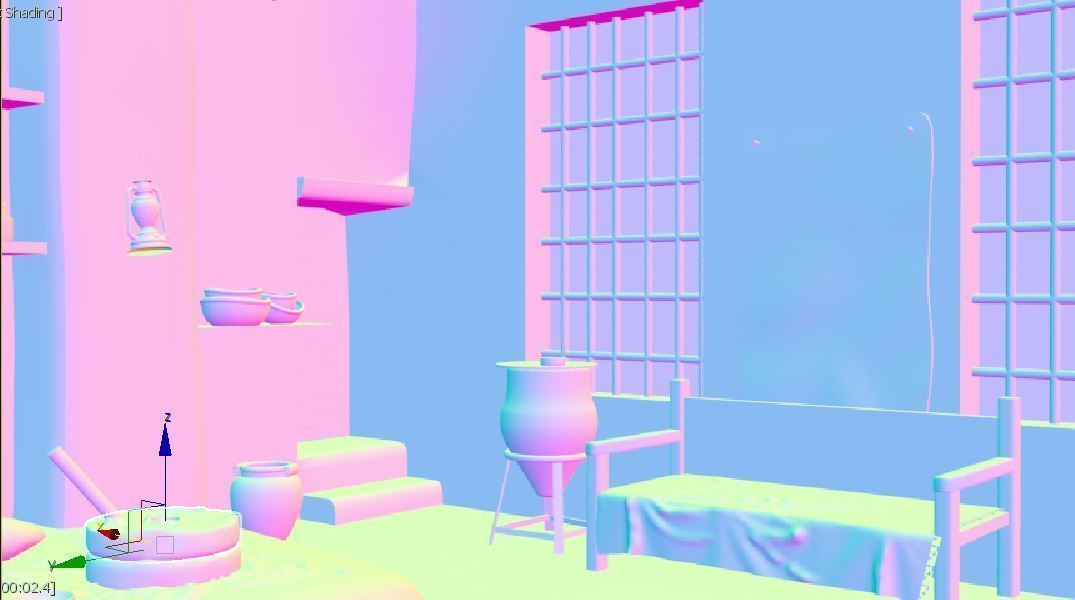 3D old arabic room 3D model_19