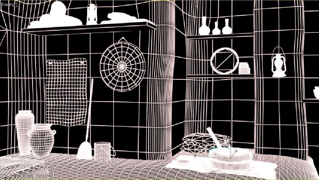 3D old arabic room 3D model_8