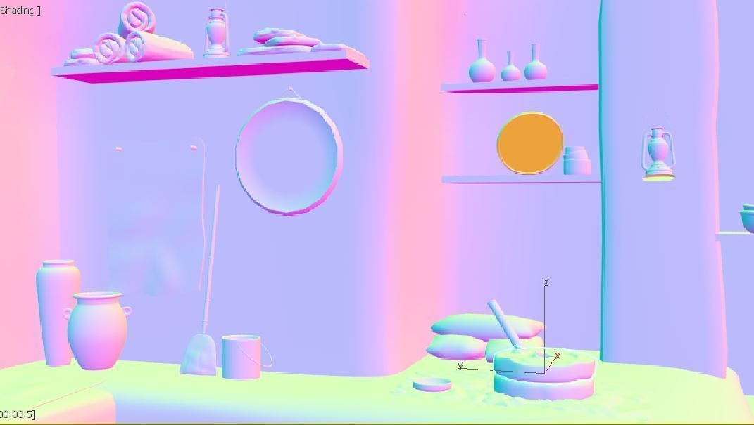 3D old arabic room 3D model_20