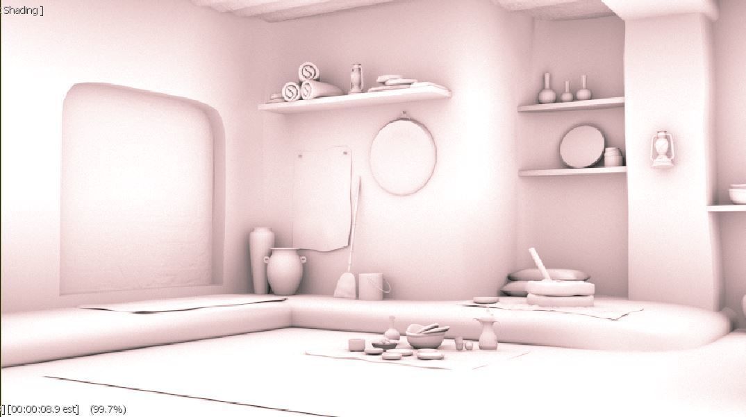 3D old arabic room 3D model_16