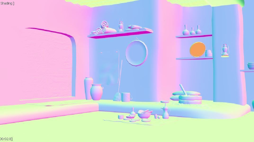 3D old arabic room 3D model_23