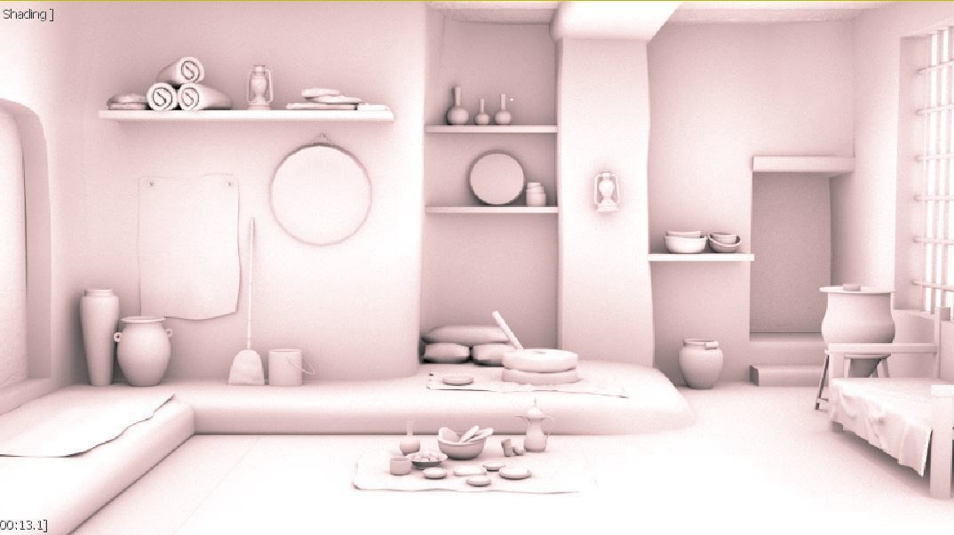 3D old arabic room 3D model_18