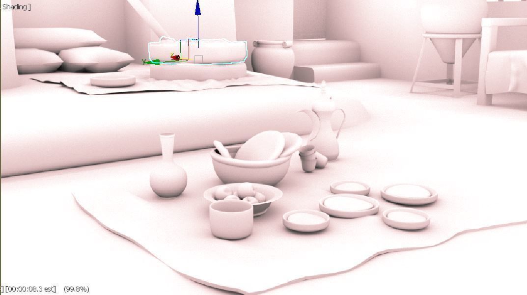 3D old arabic room 3D model_15
