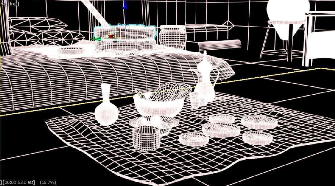 3D old arabic room 3D model_9