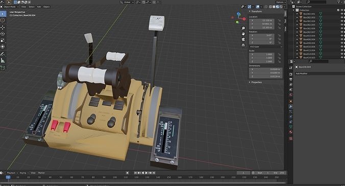 BOEING 767 throttle quadrant 3D model