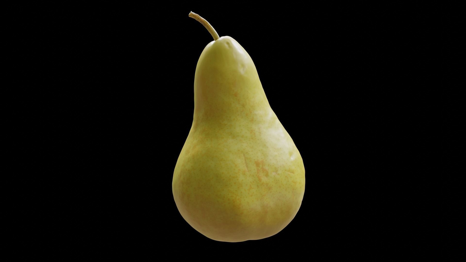 PHOTOSCANNED Realistic Yellow Pear 3D model_2